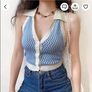 70’s Retro Halter Vest